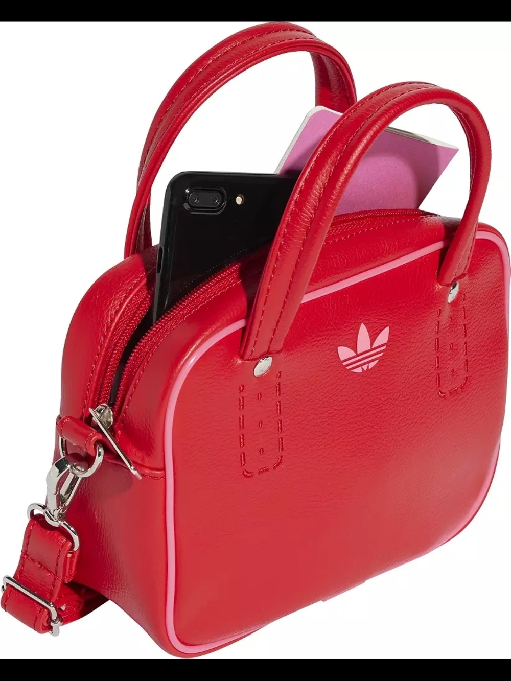 Adidas Originals Red Mini Bowling-Style Handbag